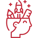 icon kreativer Kopf